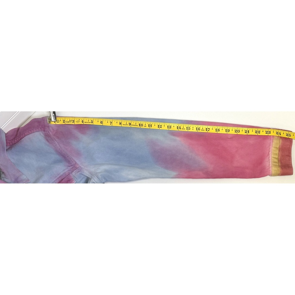 Levi's Men Tie Dye Trucker Jacket Pastel Denim Large L Dead Head Lover - Picture 8 of 11